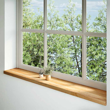 Davanzali 2 pz Marrone Chiaro 160x25x2cm Legno Massello Rovere
