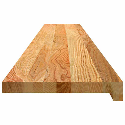 Davanzali 2 pz Marrone Chiaro 160x25x2cm Legno Massello Rovere