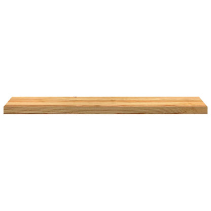 Davanzali 2 pz Marrone Chiaro 110x30x2 cm Legno Massello Rovere