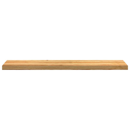 Davanzali 2 pz Marrone Chiaro 120x30x2 cm Legno Massello Rovere
