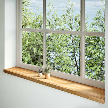 Davanzali 2 pz Marrone Chiaro 160x30x2 cm Legno Massello Rovere