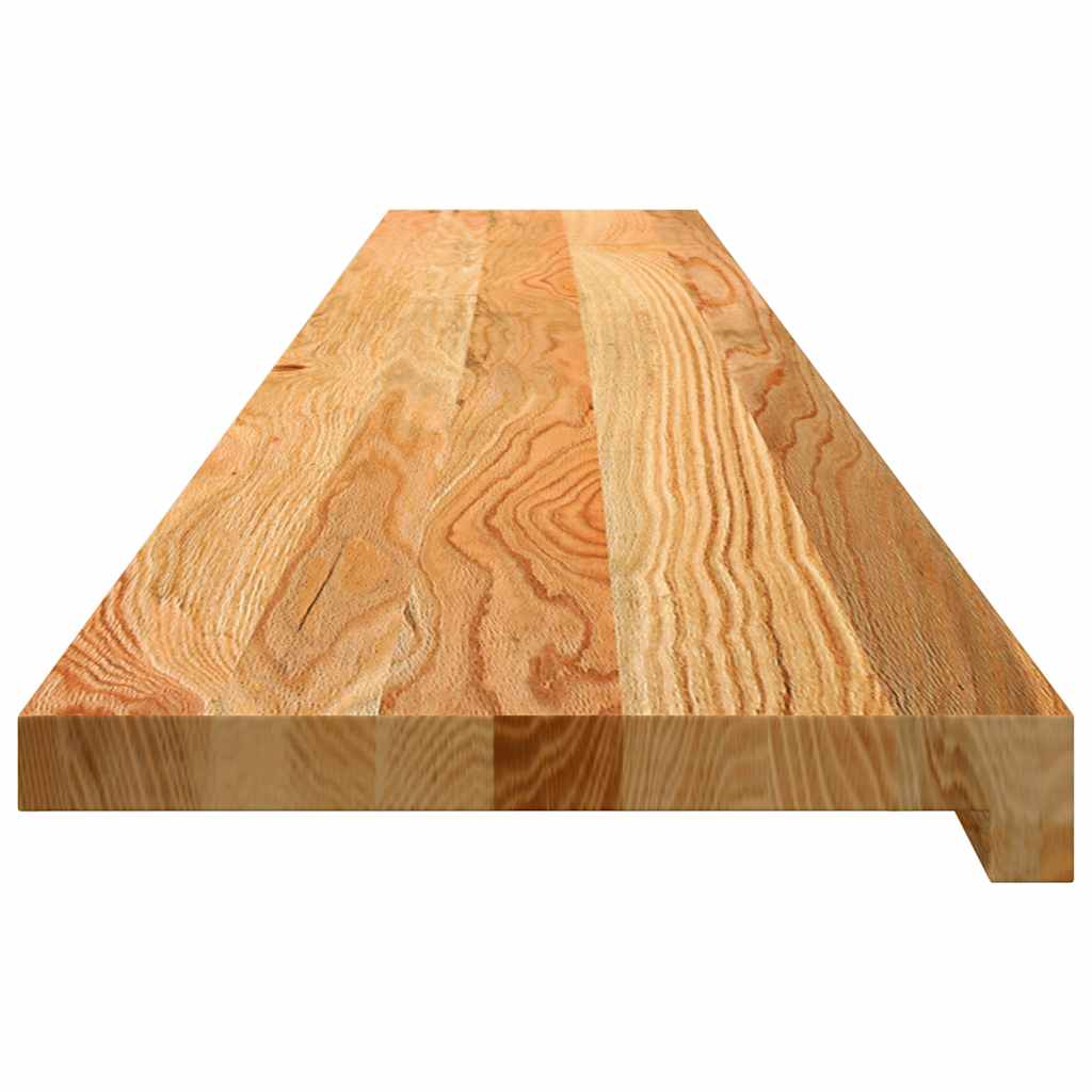 Davanzali 2 pz Marrone Chiaro 160x30x2 cm Legno Massello Rovere