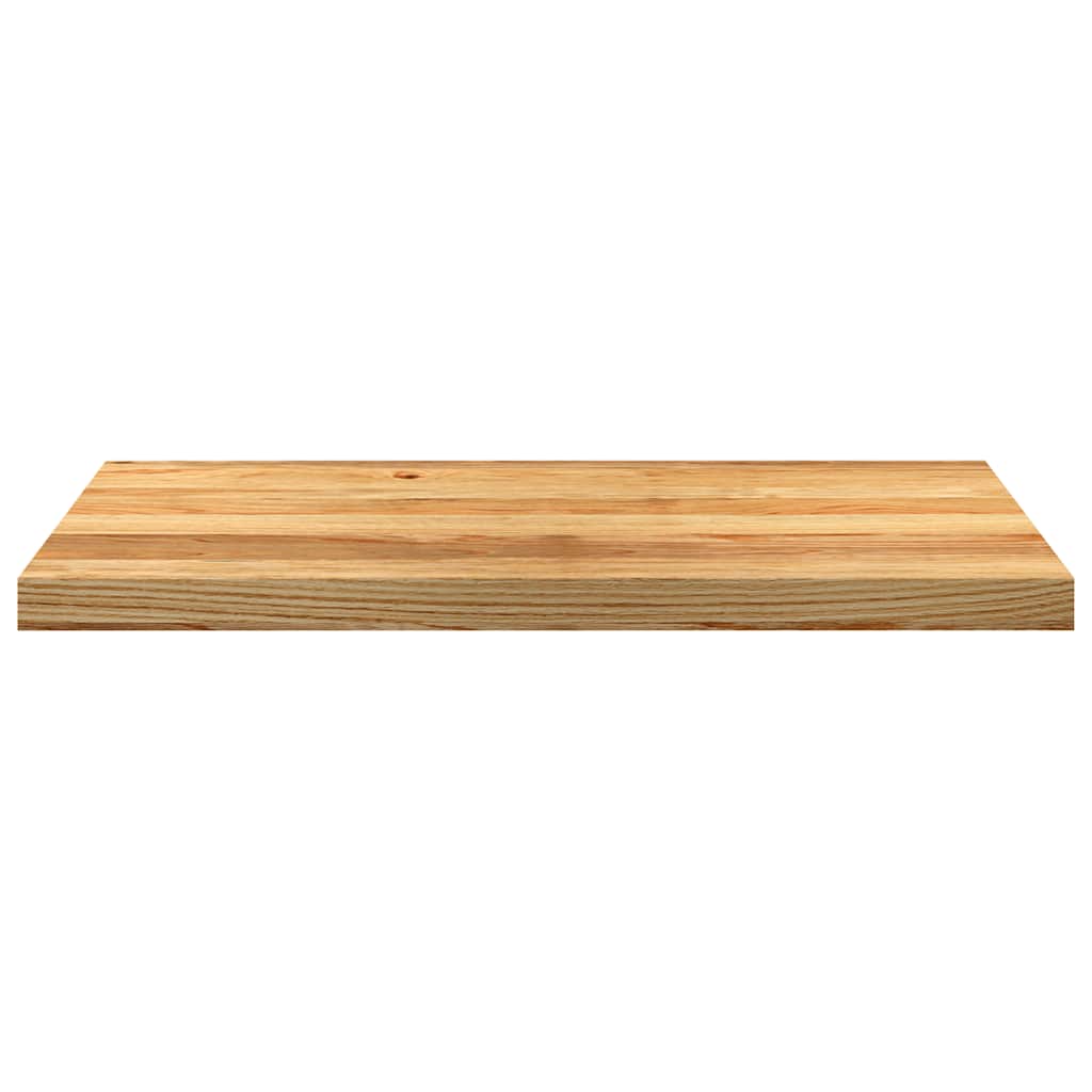 Davanzali 2 pz Marrone Chiaro 80x40x2 cm Legno Massello Rovere