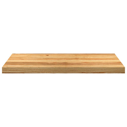 Davanzali 2 pz Marrone Chiaro 80x40x2 cm Legno Massello Rovere