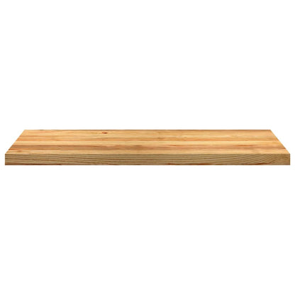 Davanzali 2 pz Marrone Chiaro 100x40x2 cm Legno Massello Rovere