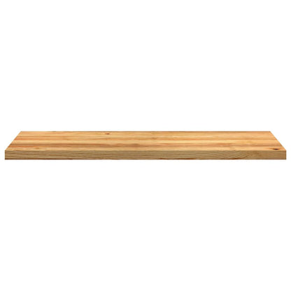 Davanzali 2 pz Marrone Chiaro 120x40x2 cm Legno Massello Rovere