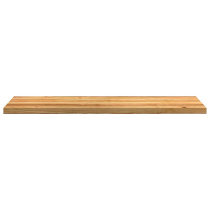 Davanzali 2 pz Marrone Chiaro 140x40x2 cm Legno Massello Rovere