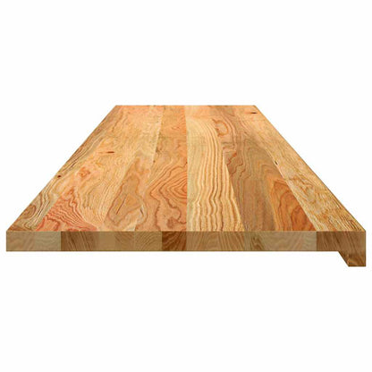 Davanzali 2 pz Marrone Chiaro 160x40x2 cm Legno Massello Rovere