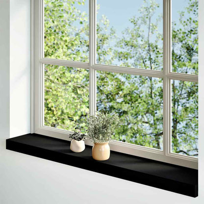 Davanzali 2 pz Marrone Scuro 80x15x2 cm Legno Massello Rovere