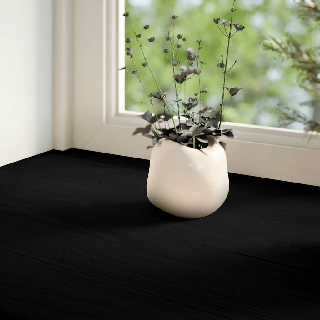 Davanzali 2 pz Marrone Scuro 100x15x2 cm Legno Massello Rovere