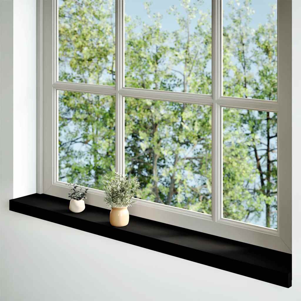 Davanzali 2 pz Marrone Scuro 140x15x2 cm Legno Massello Rovere