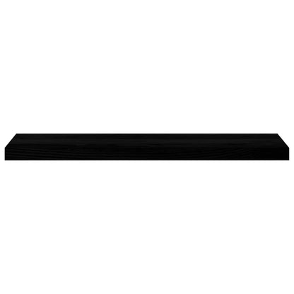 Davanzali 2 pz Marrone Scuro 90x20x2 cm Legno Massello Rovere