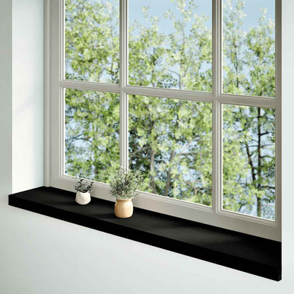 Davanzali 2 pz Marrone Scuro 120x20x2 cm Legno Massello Rovere