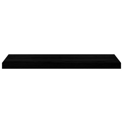Davanzali 2 pz Marrone Scuro 80x25x2 cm Legno Massello Rovere