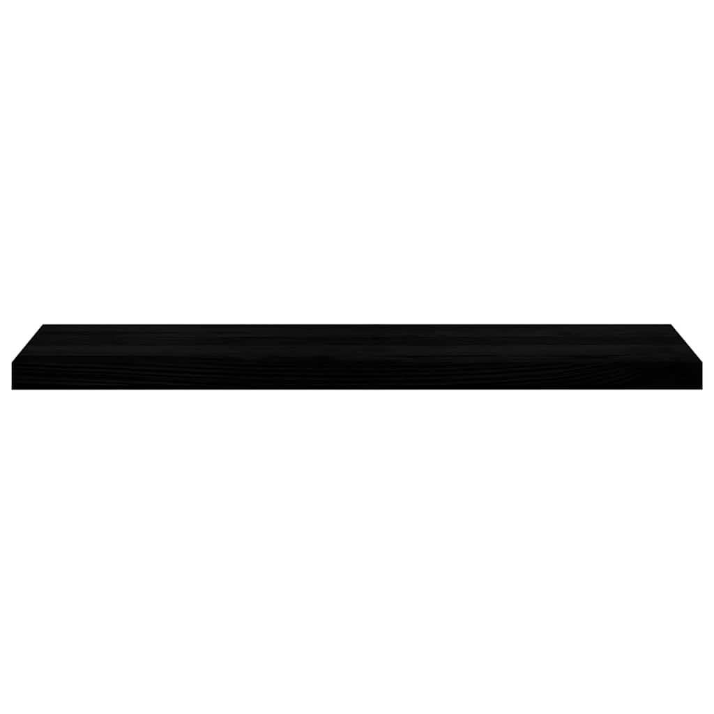Davanzali 2 pz Marrone Scuro 100x25x2 cm Legno Massello Rovere