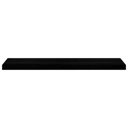 Davanzali 2 pz Marrone Scuro 100x25x2 cm Legno Massello Rovere