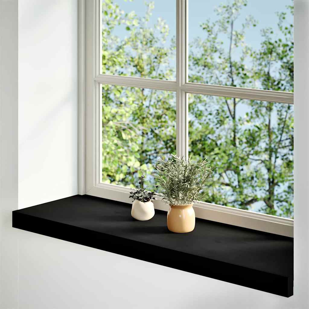 Davanzali 2 pz Marrone Scuro 90x30x2 cm Legno Massello Rovere