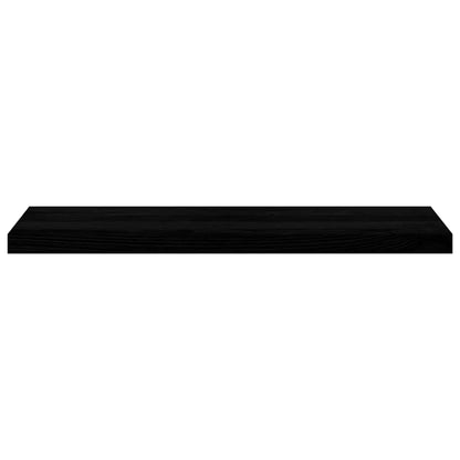 Davanzali 2 pz Marrone Scuro 90x30x2 cm Legno Massello Rovere