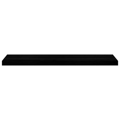 Davanzali 2 pz Marrone Scuro 100x30x2 cm Legno Massello Rovere