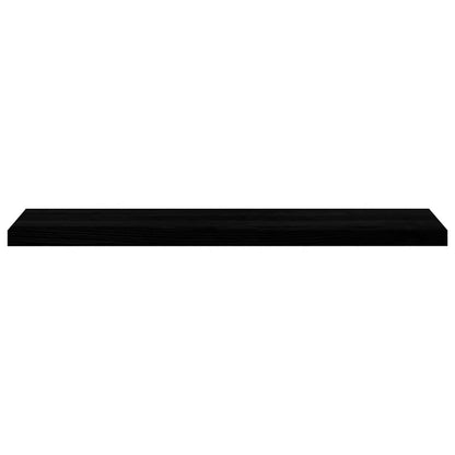 Davanzali 2 pz Marrone Scuro 110x30x2 cm Legno Massello Rovere