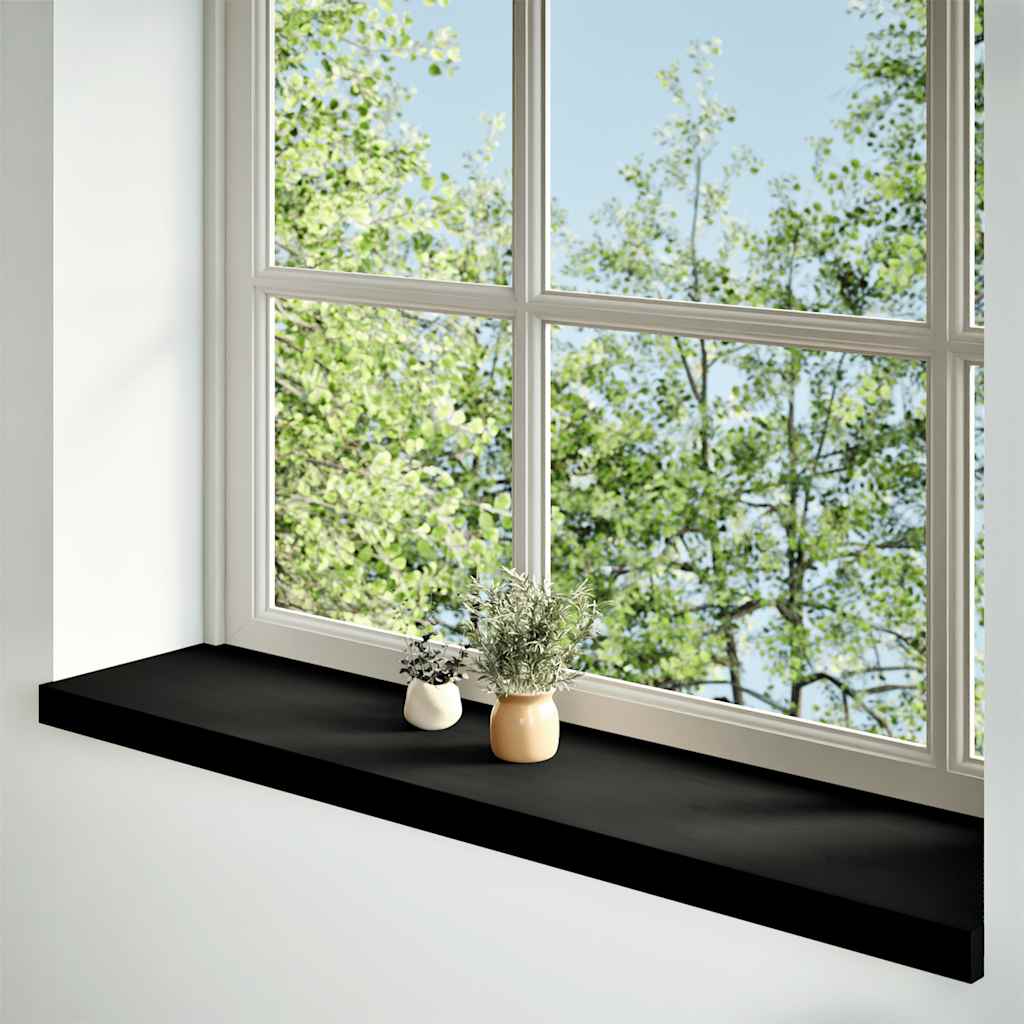 Davanzali 2 pz Marrone Scuro 120x30x2 cm Legno Massello Rovere