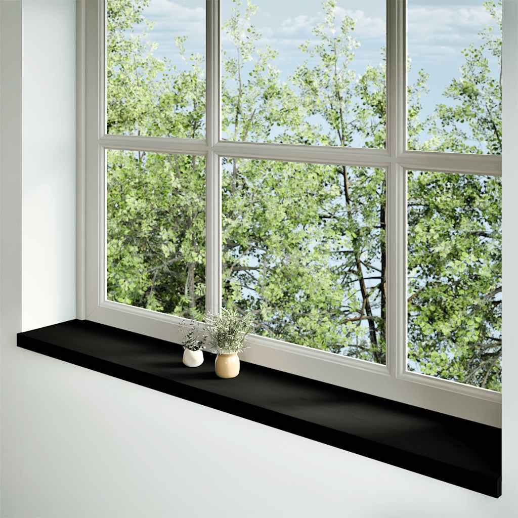 Davanzali 2 pz Marrone Scuro 160x30x2 cm Legno Massello Rovere