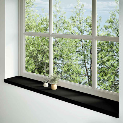 Davanzali 2 pz Marrone Scuro 160x30x2 cm Legno Massello Rovere