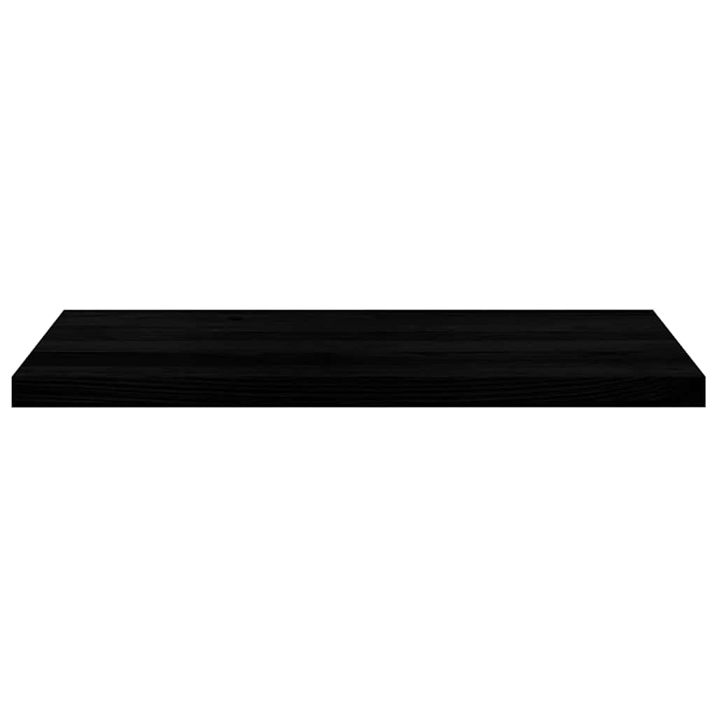 Davanzali 2 pz Marrone Scuro 90x40x2 cm Legno Massello Rovere