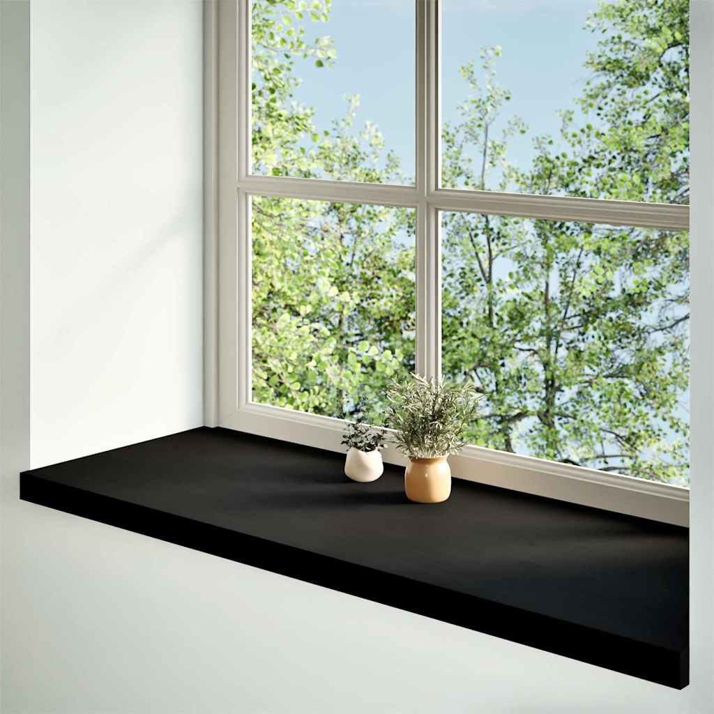 Davanzali 2 pz Marrone Scuro 120x40x2 cm Legno Massello Rovere