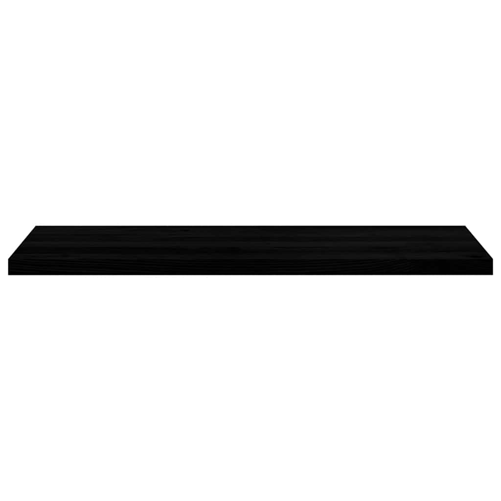 Davanzali 2 pz Marrone Scuro 120x40x2 cm Legno Massello Rovere