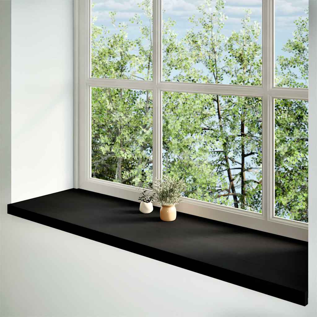 Davanzali 2 pz Marrone Scuro 140x40x2 cm Legno Massello Rovere