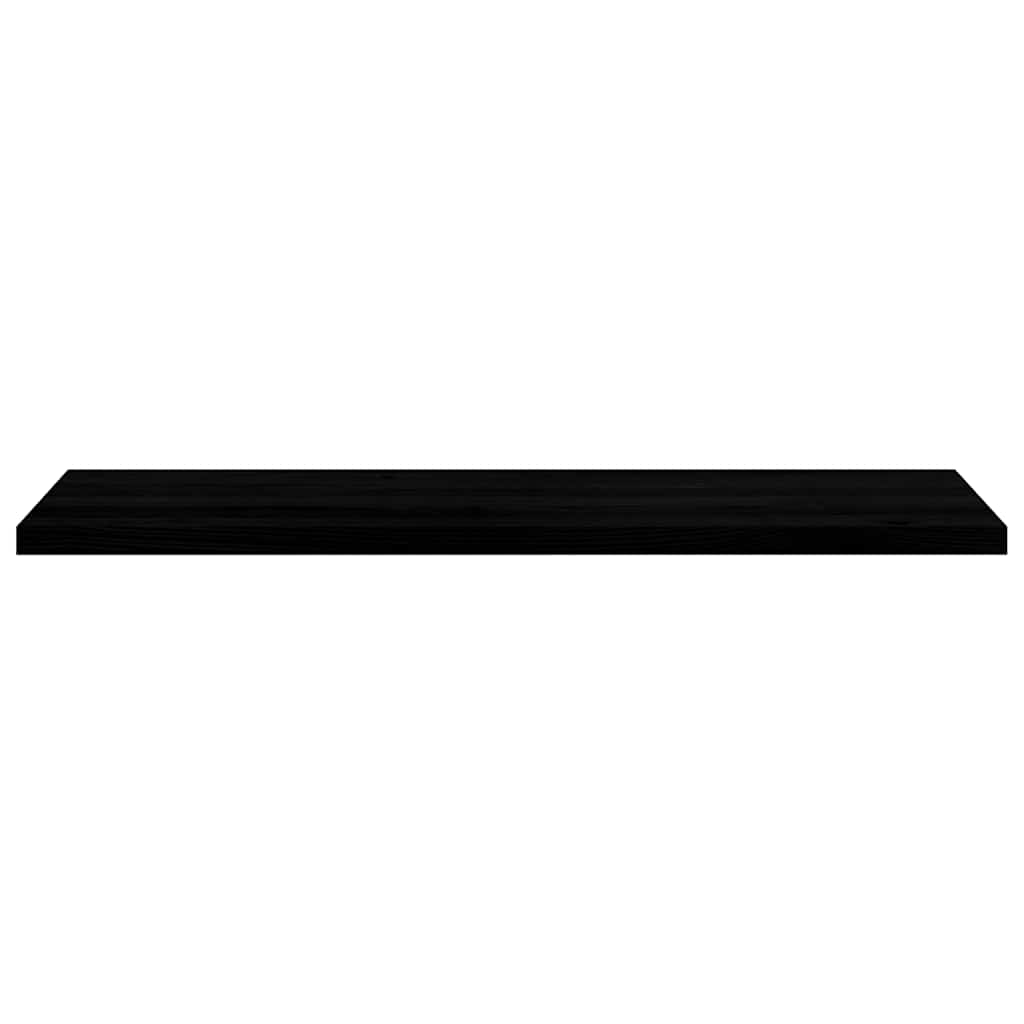 Davanzali 2 pz Marrone Scuro 140x40x2 cm Legno Massello Rovere