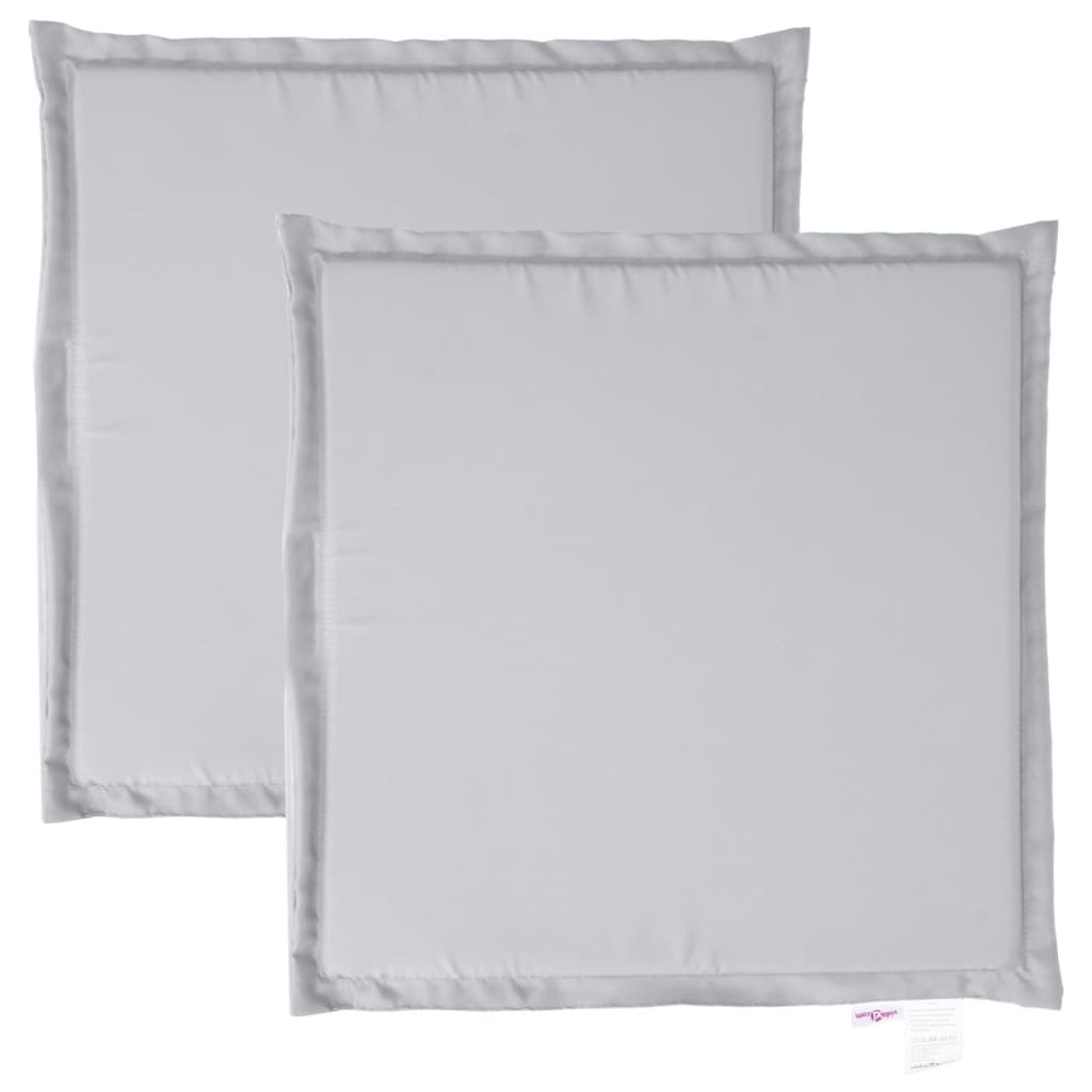 Imbottitura per Seduta Giardino 2pz Grigio Chiaro 45x45x2 cm