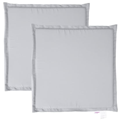 Imbottitura per Seduta Giardino 2pz Grigio Chiaro 45x45x2 cm