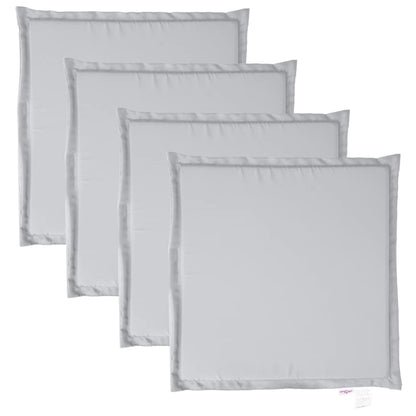 Imbottitura per Seduta Giardino 4pz Grigio Chiaro 45x45x2 cm