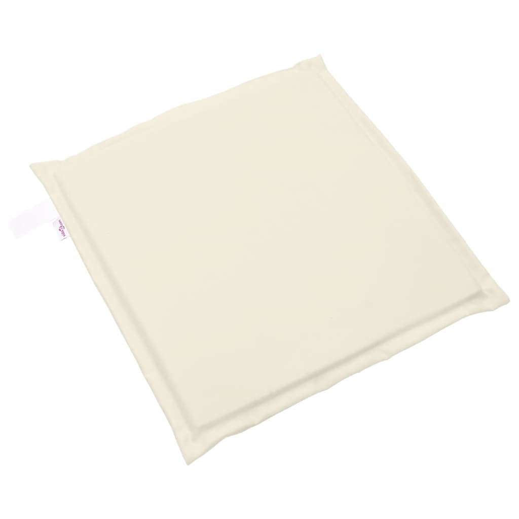 Imbottitura per Seduta Giardino 4pz Crema 45x45x2 cm Quadrata