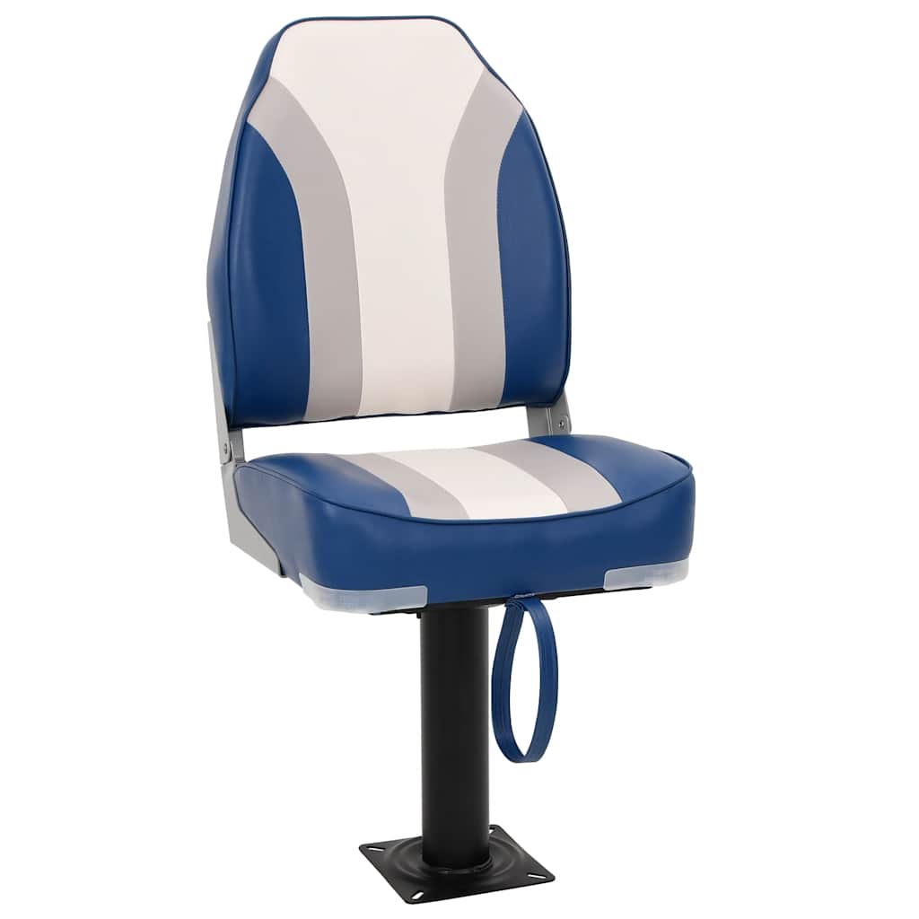 Set Sedile da Barca Pieghevole 4 pz con Schienale Alto