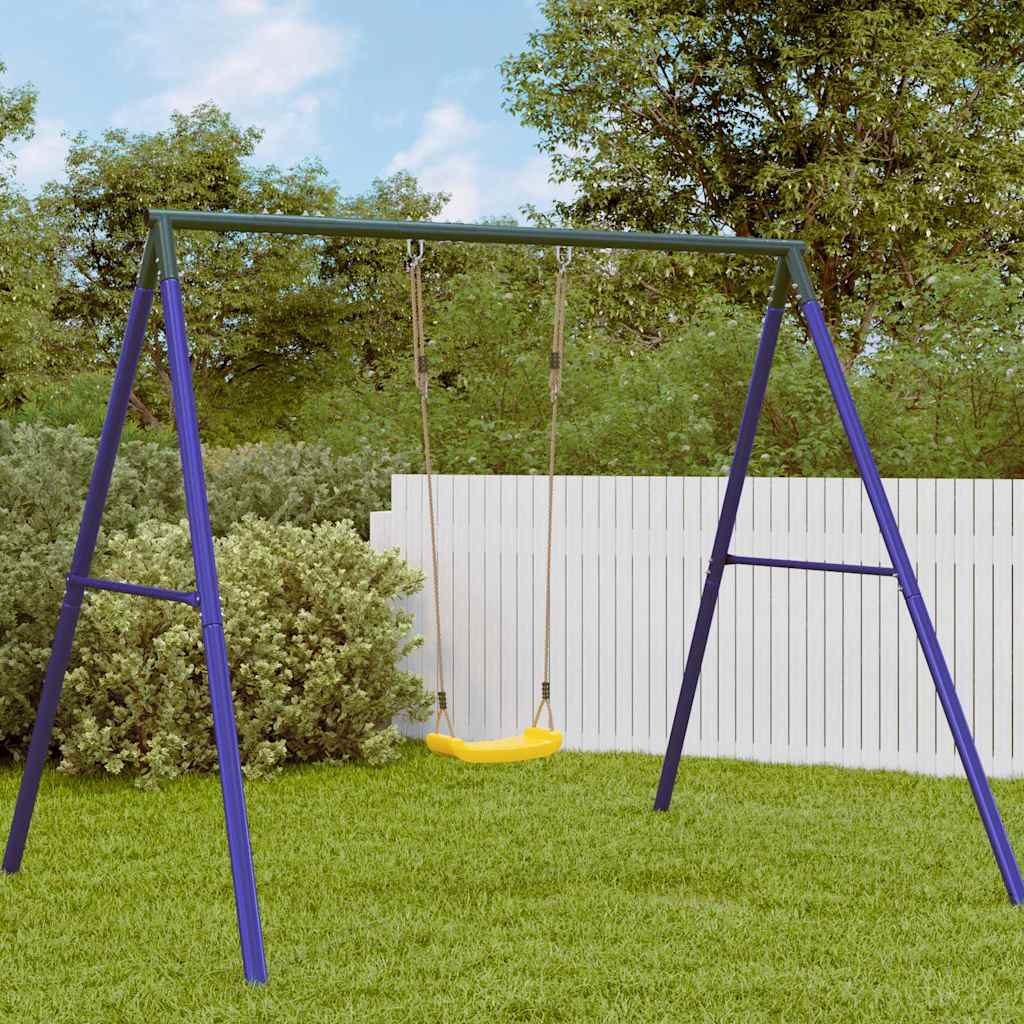 Seggiolino Altalena per Bambini Singolo Corda Regolabile Giallo