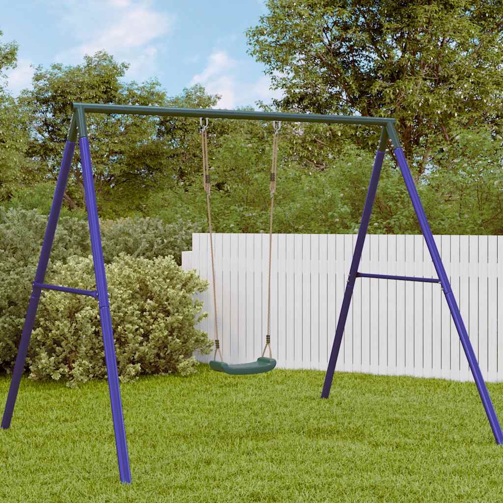 Seggiolino Altalena per Bambini Singolo Corda Regolabile Verde