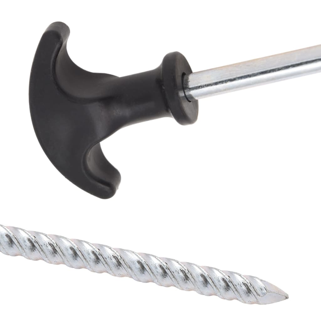 Picchetti per Tenda 24 pz 17 cm ÃƒËœ7 mm in Acciaio Zincato