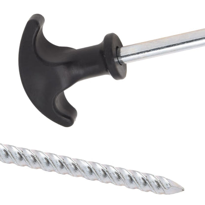 Picchetti per Tenda 24 pz 17 cm ÃƒËœ7 mm in Acciaio Zincato