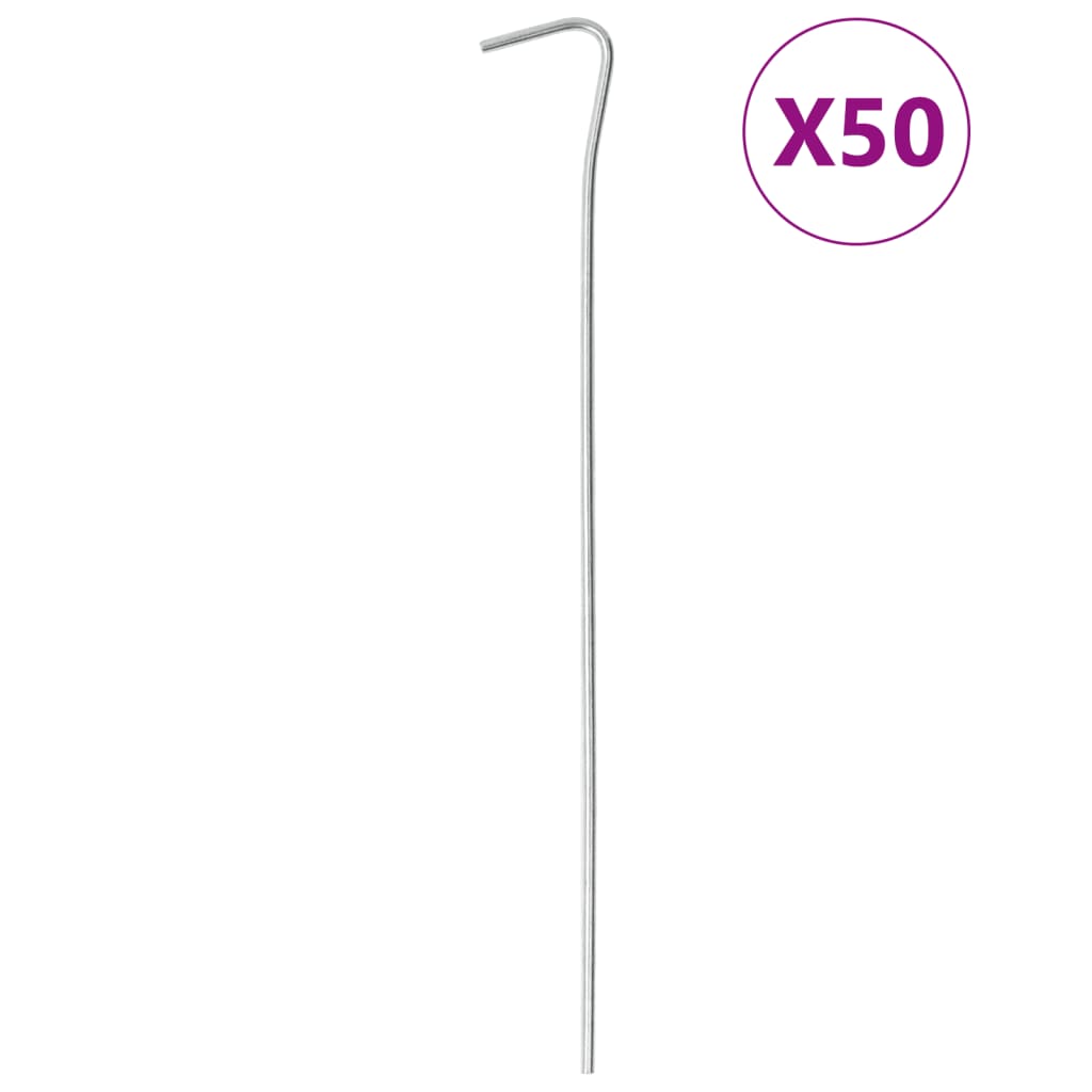 Picchetti per Tenda 50 pz 23 cm Ã˜3 mm in Acciaio Zincato