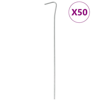 Picchetti per Tenda 50 pz 23 cm Ã˜3 mm in Acciaio Zincato