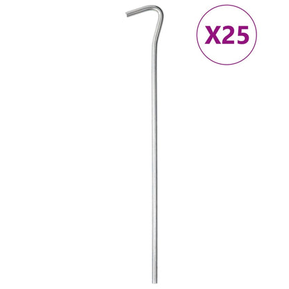 Picchetti per Tenda 25 pz 23 cm ÃƒËœ5 mm in Acciaio Zincato