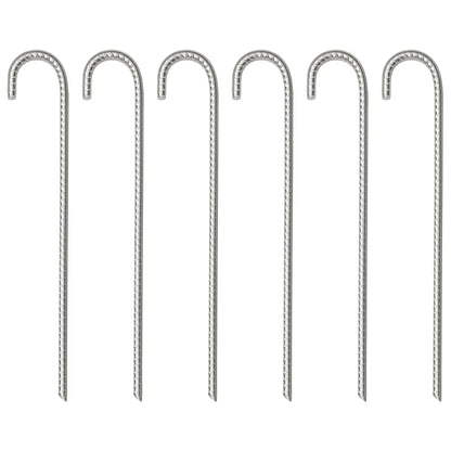 Picchetti per Tenda 6 pz 37 cm Ã˜10 mm in Acciaio Zincato