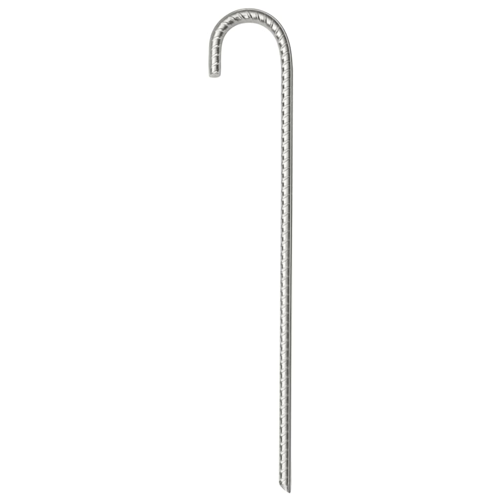 Picchetti per Tenda 12 pz 37 cm ÃƒËœ10 mm in Acciaio Zincato
