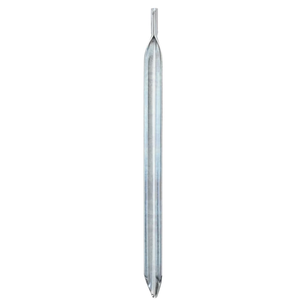 Picchetti Tenda 24 pz Forma di V 29,5 cm Ã˜20 mm Acciaio Zincato