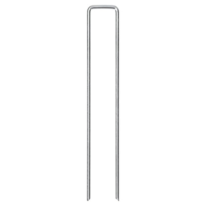 Picchetti da Terra a Forma di U 50pz 20x4 cm in Acciaio Zincato