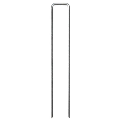 Picchetti da Terra a Forma di U 50 pz 20x3,5 cm Acciaio Zincato