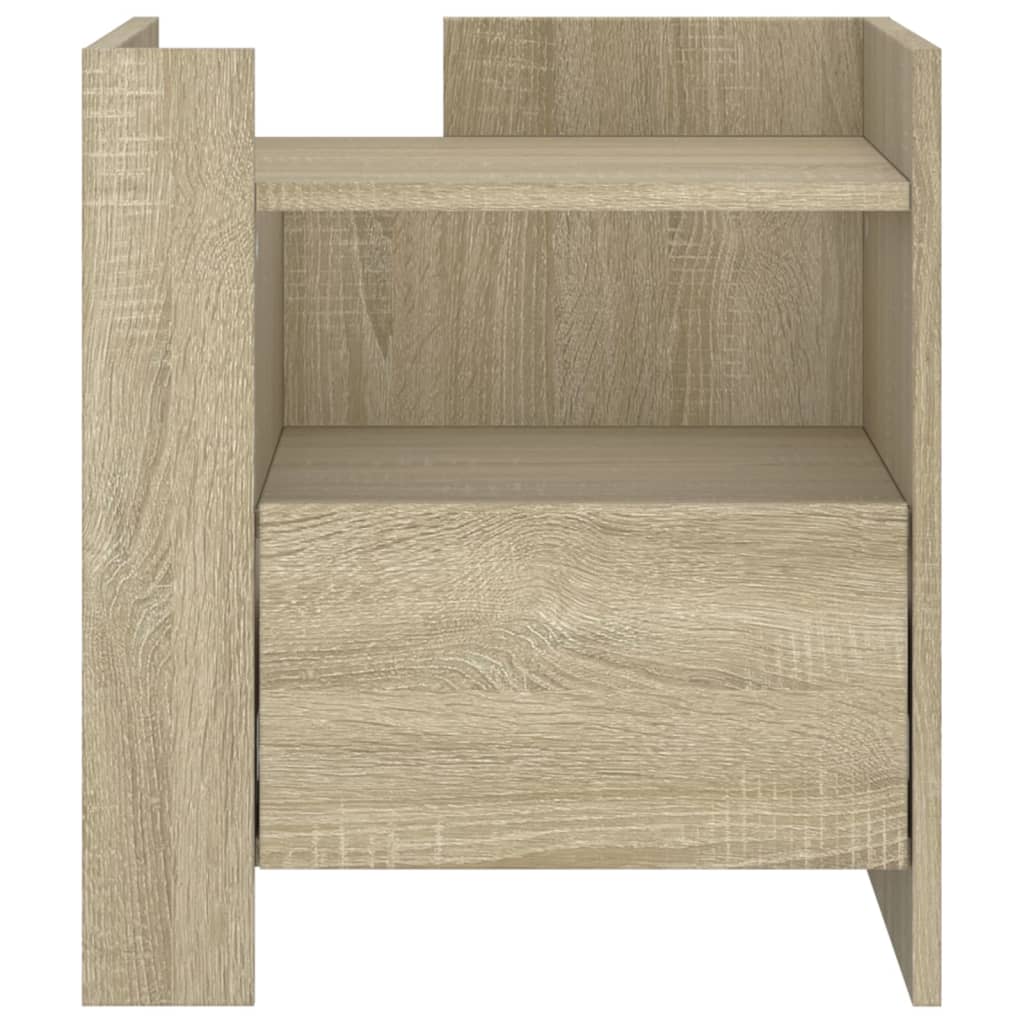 Comodino Rovere Sonoma 45x50x50 cm in Truciolato